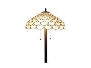Amora Lighting AM012FL18 Tiffany Style Jeweled Floor Lamp 18