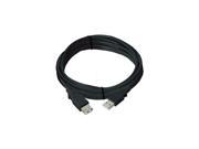 Ziotek USB 2.0 Cable A Male To A Female 15ft Black