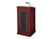Oklahoma Sound Wooden Multipurpose Presentation The Prestige Lectern without Wireless Microphone Mahogany