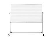 Luxor MB7248MM 72 x48 Mobile Double Sided Music Whiteboard