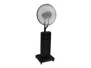 CoolZone CZ500 Ultrasonic Dry Misting Fan with Bluetooth Compatible Black