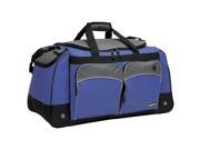 Travelers Club Luggage 57028 410 Adventurer Duffel Collection 28 Multi Pocket Duffle in Navy and Black