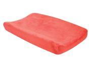 Trend Lab Nursery Kids Baby Porcelain Rose Coral Plush Changing Pad Cover