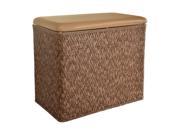 Lamont Home Laundry Storage Carter Bench Hamper Cappuccino