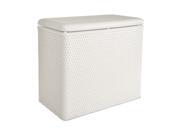 Lamont Home Laundry Storage Carter Bench Hamper White