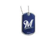 Milwaukee Brewers Dog Tag Necklace Charm Chain