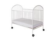 Foundations Classico Full Size Crib with 2 inch casters White