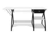Studio Comet Hobby and Sewing Desk Black White