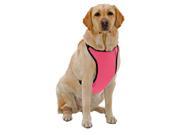 Warming Cooling Dog Harness with Gel Pack Medium Pink