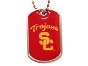 Usc Trojans Dog Tag Domed Necklace Charm Chain Ncaa
