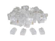 Cable Wholesale RJ45 CAT 5 8P8C Crimp Connector 100 Pcs Per Bag