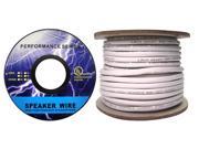 Cable Wholesale 16 2 16AWG 2C 65 Strand 0.16mm Speaker Cable CM Inwall Rated Oxygen Free White 100 ft Spool