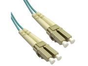 Offex Wholesale LC LC Multimode Duplex Fiber Optic Cable 10 Gigabit Aqua 50 125 15 Meter 49ft