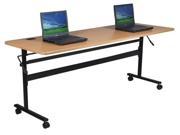 Balt Economy Flipper Table 60 X 24 Inches Teak