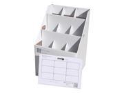 AOS Upright Rolled File Storage White 9 Slots