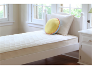 Naturepedic No Compromise Organic Cotton Quilted Deluxe Twin one Sided Kids Sleep Mattress