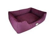 Armarkat Canvas With Waterproof Dog Sleeper Bed Extra Lage Burgundy