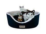 Armarkat Indoor Soft Plush Comfortable Pet Cat Dog Kitty Warm Cushion Sleeper Bed Laurel Green Ivory