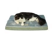 Armarkat Indoor Soft Plush Pet Dog Cushion Memory Foam Sleeper Mat In Sage Green And Grey Medium