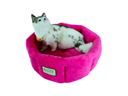 Armarkat Indoor Soft Velvet Comfortable Pet Cat Dog Kitty Warm Cushion Sleeper Bed Pink