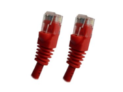 Category 5E Red Ethernet Network Patch Cable Molded Snagless Boot 100 feet