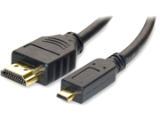 Cable Wholesale HDMI to Micro HDMI Cable High Speed w Ethernet 10 ft