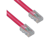 Cable Wholesale CAT5E Ethernet Patch Cable UTP Bootless 350MHz 100 foot Red