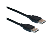 Offex Wholesale USB 2.0 Type A Male to Type A Male Cable Black 3 foot