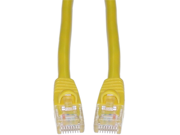 Cable Wholesale Cat 6a Yellow Ethernet Patch Cable Snagless Molded Boot 500 MHz 15 foot