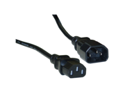 Offex Computer Monitor Power Extension Cord Black C13 to C14 10 Amp UL CSA rated 6 foot