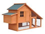 Habitat Chicken Coop Kit With Long Slanted Roof With Removable Pull Tray