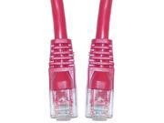 Cat 5e Red Ethernet Patch Cable Snagless Molded Boot 3 foot