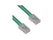 Cable Wholesale Cat 5e Green Ethernet Patch Cable Bootless 25 foot