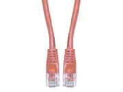 Cat 5e Orange Ethernet Crossover Cable Snagless Molded Boot 3 foot
