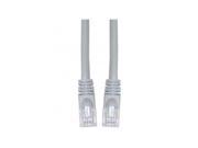 Cat 5e Gray Ethernet Patch Cable Snagless Molded Boot 2 foot