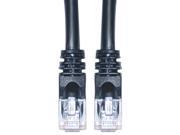Cable Wholesale Cat 5E Black Ethernet Patch Cable Snagless Molded Boot 20 Foot