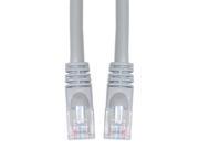 Cable Wholesale Cat 6A Gray Ethernet Patch Cable Snagless Molded Boot 500 Mhz 25 Foot