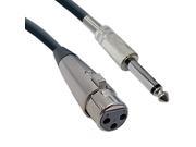 Cable Wholesale XLR Female to 1 4 Inch Mono Male Audio Cable 100 foot