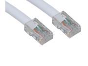 Cable Wholesale Cat 6 White Ethernet Patch Cable Bootless 3 Foot