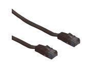 Cable Wholesale Cat 6 Black Flat Ethernet Patch Cable 32 AWG 25 Foot
