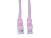 Cat 6 Pink Ethernet Patch Cable Snagless Molded Boot 3 foot