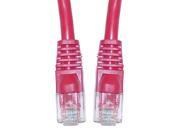Cable Wholesale Cat 6 Red Ethernet Patch Cable Snagless Molded Boot 1 Foot