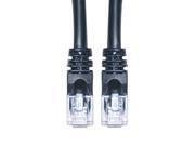 Cable Wholesale Cat 6 Black Ethernet Patch Cable Snagless Molded Boot 2 Foot