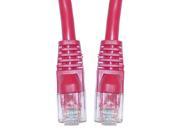 Cat 5e Red Ethernet Crossover Cable Snagless Molded Boot 5 foot