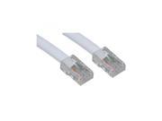 Cable Wholesale Cat 5E White Ethernet Patch Cable Bootless 3 Foot