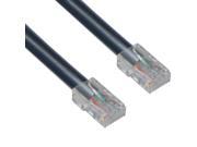 Cable Wholesale Cat 6 Black Ethernet Patch Cable Bootless 25 Foot