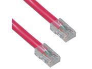 Cat 6 Red Ethernet Patch Cable Bootless 25 foot