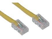 Cat 6 Yellow Ethernet Patch Cable Bootless 10 foot