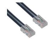 Cable Wholesale Cat 5E Black Ethernet Patch Cable Bootless 1 Foot