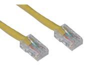 Cable Wholesale Cat 6 Yellow Ethernet Patch Cable Bootless 3 Foot